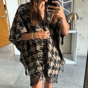 H&M poncho! So cute for fall